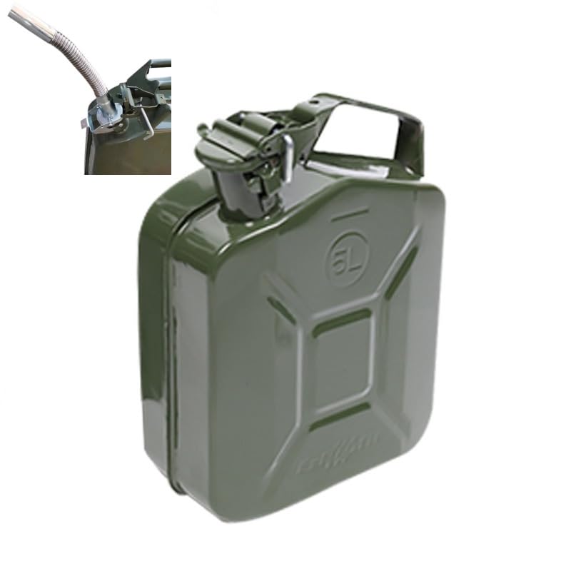 Amazon.co.jp: 5L/10L/20Lガソリン携行缶 給油ノズル付き ジェリカン